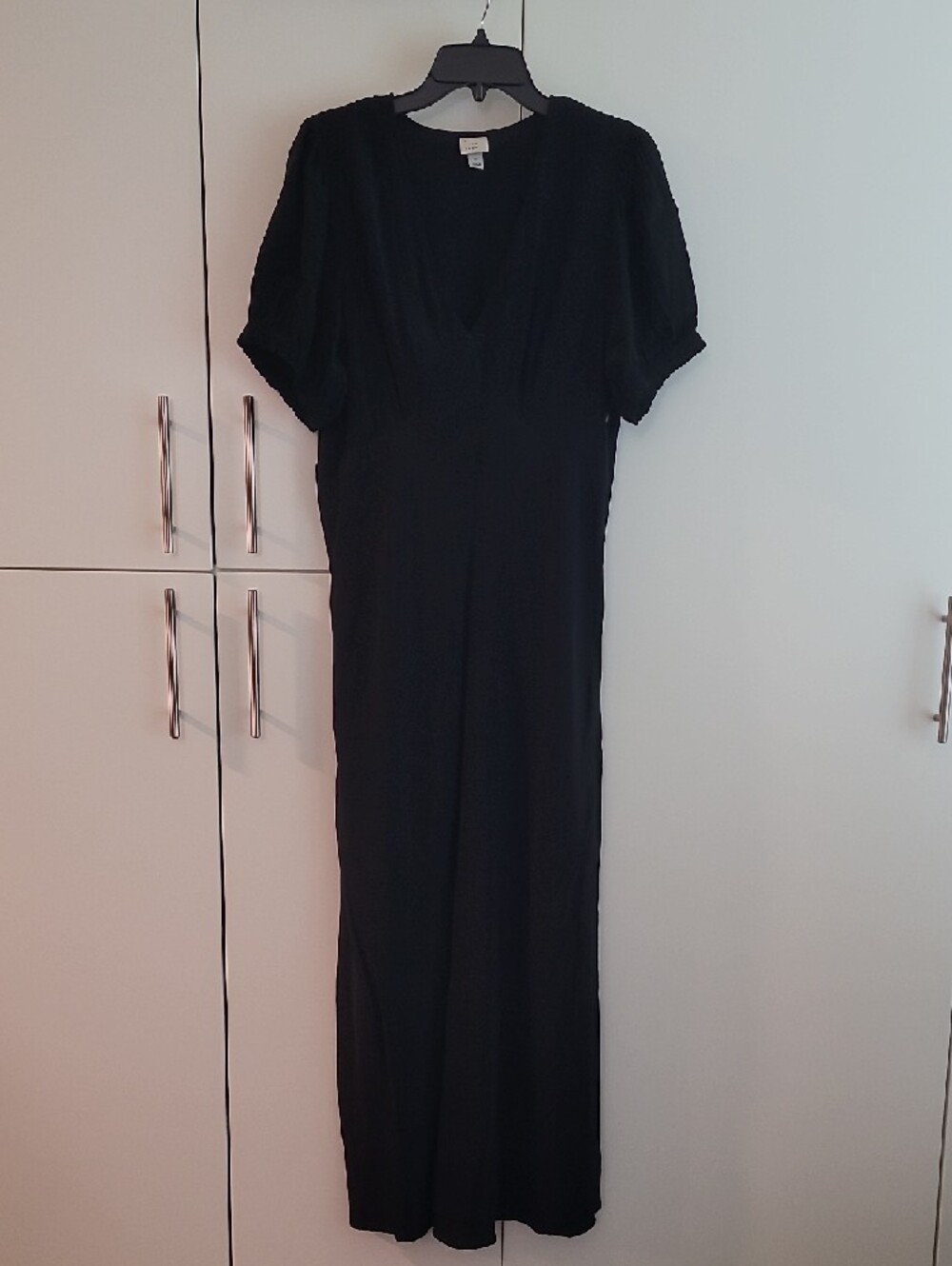 a new day Black Puff-Sleeve Maxi Dress